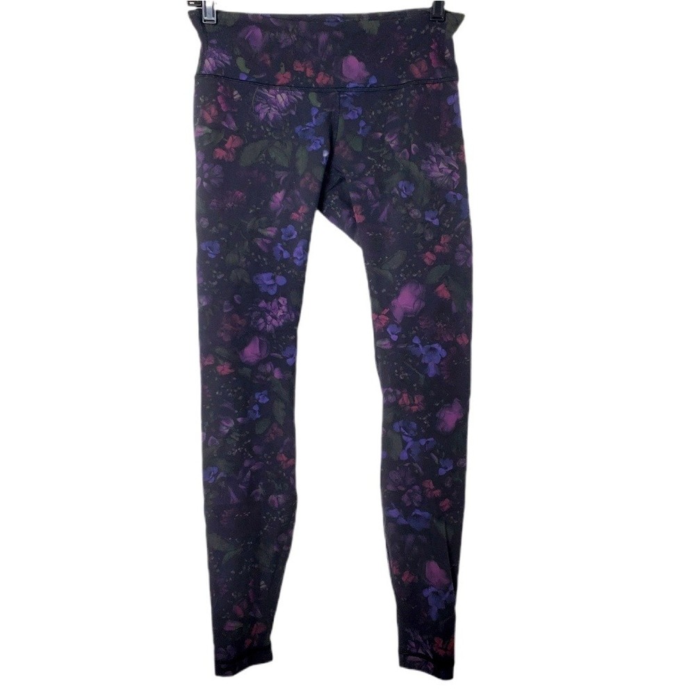 Lululemon Wunder Under High-Rise Tight 28 Midnight Orchid Multi Floral Leggings - Picture 3 of 11